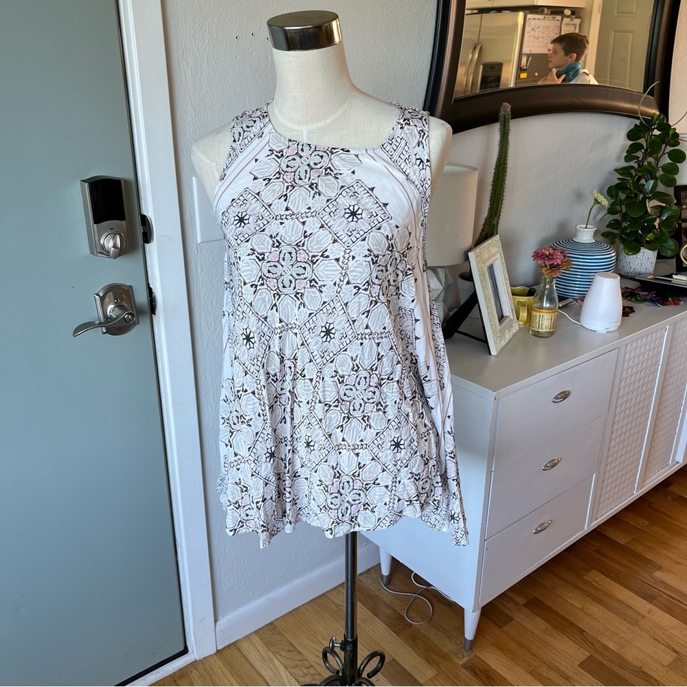 Tribal jeans top